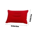 thumbnail image 3 of W-539 Red Inflatable Plush Napping Pillow Rectangular Large Outdoor Camping Cushion Travel Comfort Pvc Material #t752t, 3 of 7