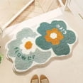 thumbnail image 3 of 40x60cm - Bath Rug Quick Drying Foot Wipe Mat Thick Absorbent Non- Floral Bathroom Carpet Machine Washable Soft Decorative Floor Mat for Home and Entryway, 3 of 4
