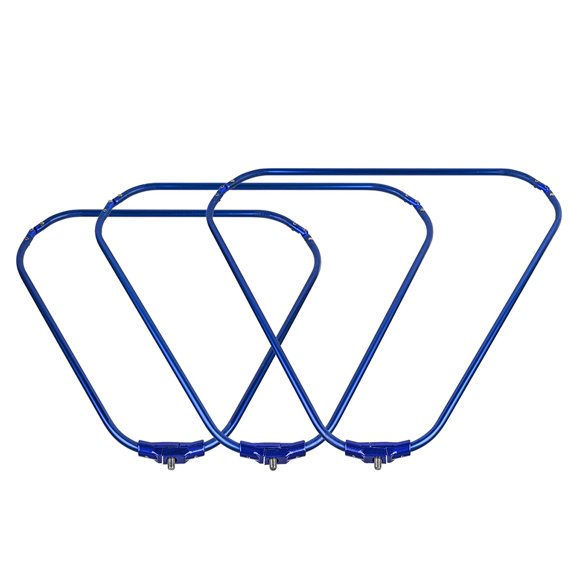 Filet de Pêche Pliant en Alliage d'Aluminium Triangle Rond Antirouille Anti-corrosion Piège à Poissons Outils Extérieurs Accessoires de Matériel de Pêche