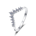 thumbnail image 1 of Jewelry - Princess Wish Cubic Zirconia Ring - Gift for Her - Sterling Silver, 1 of 4