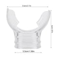 thumbnail image 1 of Diving Mouthpiece, Transparent PVC Professional Comfortable  Diving Standard Bite Mouthpiece Spare Replacement, 1 of 8