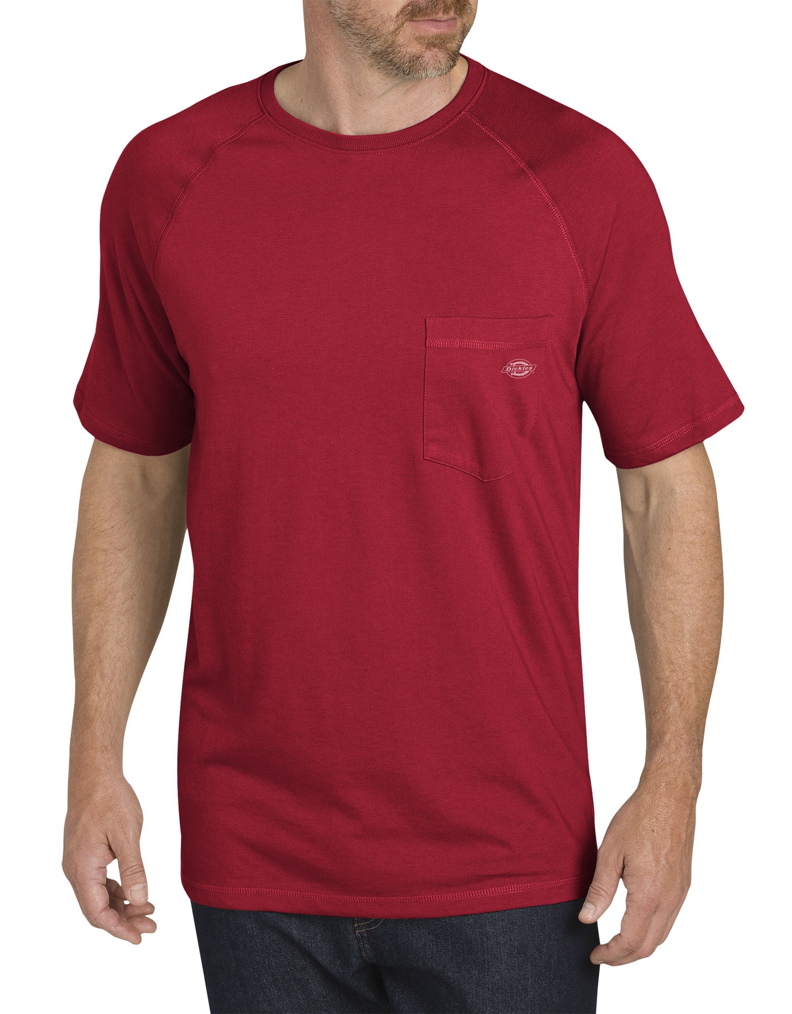 Dickies Mens Temp-iQ Performance Cooling T-Shirt, 6X x TL, English Red