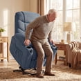 thumbnail image 2 of HOMCOM Power Lift Recliner Chair with Massage Electric Recliner Chair Blue, 2 of 10