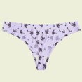 thumbnail image 4 of Jusqu'à 65 % de Rabais sous-Vêtements pour Femmes Confortables Mode Confortables Imprimé Floral Léopard Taille Basse Sans Coutures String Pantalon Culottes String, 4 of 5