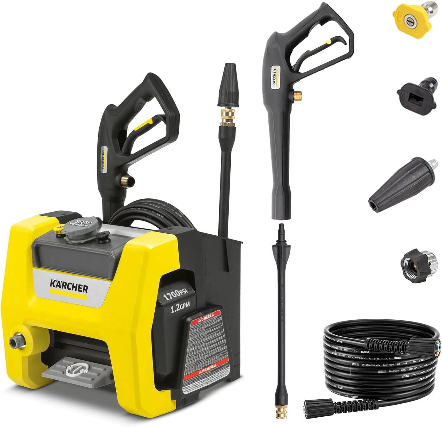Karcher K1700 Cube Electric Power Pressure Washer with 3 Nozzle