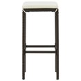 thumbnail image 4 of vidaXL Tabourets de Bar avec Coussins 4 Pcs Rotin Poly Brun, 4 of 5