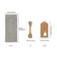 thumbnail image 2 of EIMELI Cloth Ribbon Jingle Bell Mini Christmas Pine Tree Desk Xmas Small Craft Decoration Home Office Show Window Ornament Gift, 2 of 9