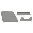 thumbnail image 2 of Luzkey 3 Pieces Bathroom Rug Soft Carpet Absorbent Polyester Machine Washable Floor Mat Anti Slip for Washrooms Bathrooms Spas Decor light gray, 2 of 8