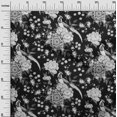 thumbnail image 3 of oneOone Polyester Spandex Dark Gray Fabric Asian Chinese Craft Projects Decor Fabric Printed By The Yard 56 Inch Wide, 3 of 4