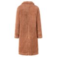 thumbnail image 4 of Innerwin Manteau en Polaire Duveteuse pour Femmes, Veste Mi-Longue à Col Rabattu, Caramel m, 4 of 7