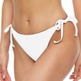 thumbnail image 3 of Bas de Maillot de Bain Femme Imprimé Taille Basse Bas de Bikini Brésilien Tenue de Plage avec Lien Latéral Design String Bas de Maillot à Imprimé Rayé Italien, 3 of 5