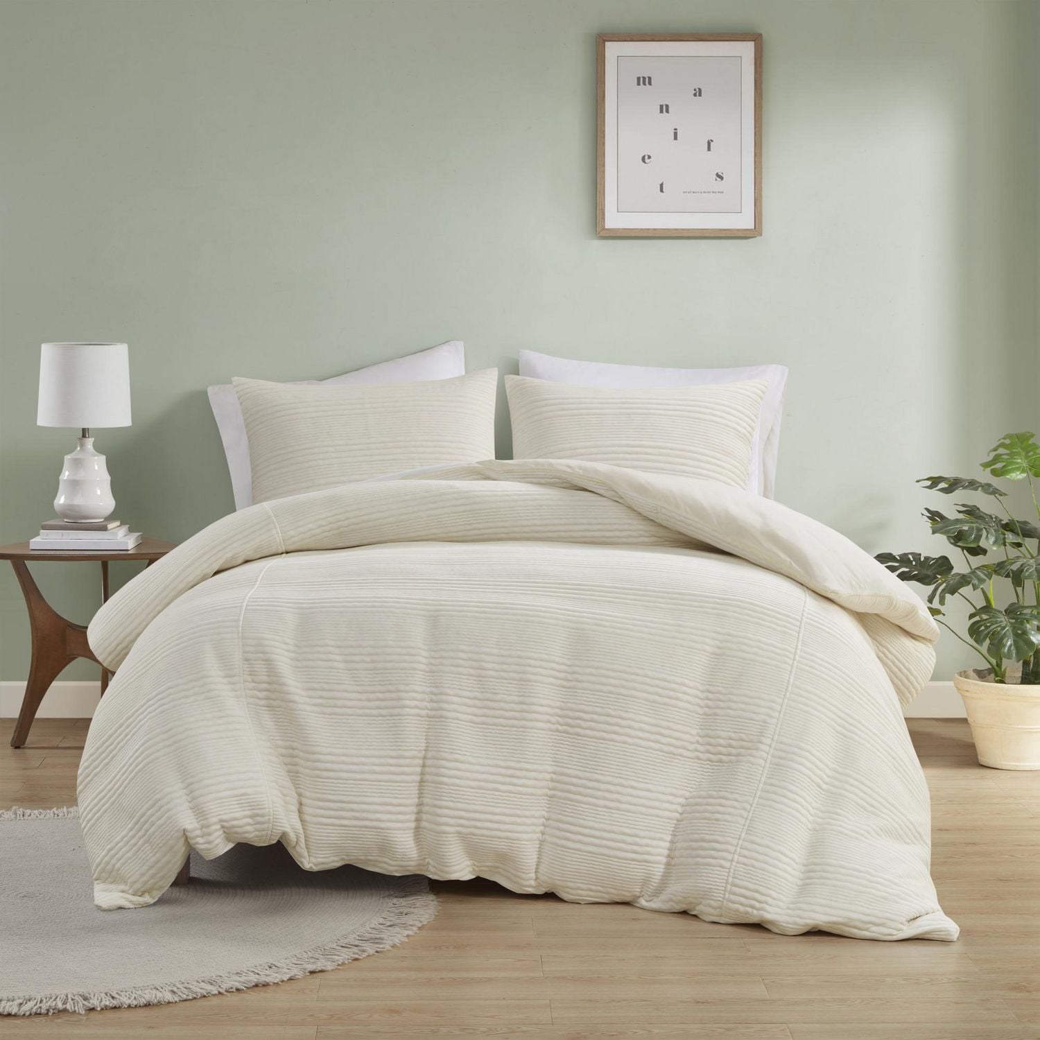 Home Essence Ensemble de housse de couette 3 pièces Finley