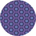 thumbnail image 1 of Ahgly Company Tapis d'Intérieur Lavables en Machine, Ronds, Transitionnels, Bleu Ardoise, Ronds de 5', 1 of 7