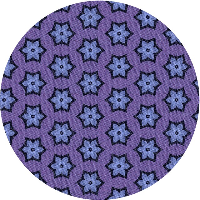 Ahgly Company Tapis Rond Lavable en Machine Intérieur Transitionnel Bleu Ardoise Clair, 6 Pieds Rond