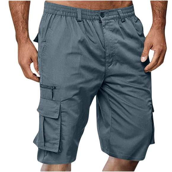 Summer Saving!Cargo Shorts for Men Relaxed Fit,Mens Baggy Cargo Shorts,Cargo Shorts for Men Elastic Waist 2024 Summer Casual Bermuda Shorts Drawstring Stretch Loose Beach Shorts with Multi Pocket