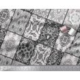 thumbnail image 1 of Soimoi Modal Satin Fabric Check & Damask Patchwork Decor Fabric Printed Yard 42 Inch Wide, 1 of 3