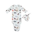 thumbnail image 3 of Robes de Nuit Unisexes pour Bébé, Ensemble de Pyjama avec Sac de Couchage à Manches Longues et Chapeau, 3 of 9
