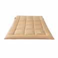 thumbnail image 1 of SLYNSHome Liquidation Protège-Matelas Format Simple Dessus Coussin Respirant Surmatelas 70x79x1.2 Pouces Housse de Matelas - Café, 1 of 8