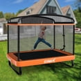 thumbnail image 2 of Gymax 6FT Kids Recreational Trampoline W/ Swing Safety Enclosure Indoor/Outdoor Orange, 2 of 9