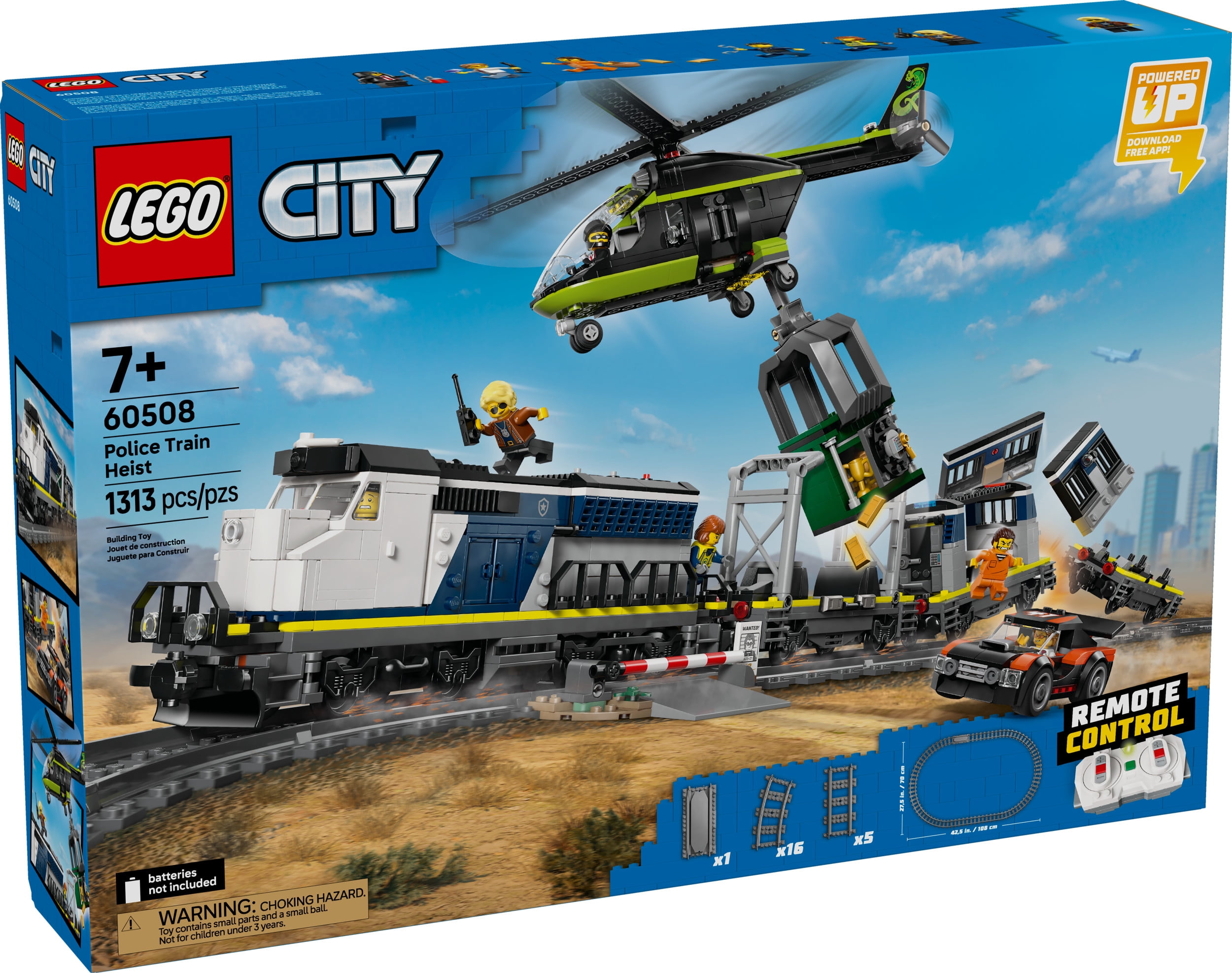 LEGO City Le braquage du train de la police – Ensemble de train 60508