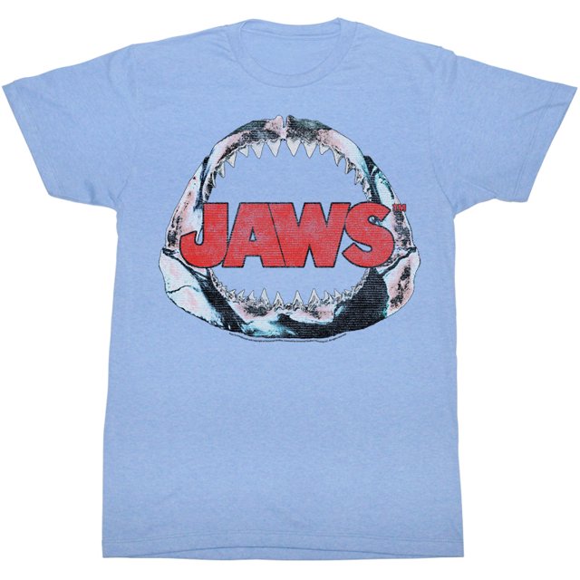 Jaws Os Bleu Pâle Chiné T-Shirt pour Adulte