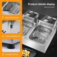 thumbnail image 3 of Hawsaiy Friteuse Électrique de 22,8 Qt avec 2 Paniers, 2500 W, Usage Résidentiel, 3 of 8