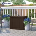 thumbnail image 4 of Suncast SS500J 22-Gallon Indoor Outdoor Resin Patio Storage Chest Deck Box, Java, 4 of 8