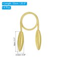 thumbnail image 2 of Unique Bargains Clips Créatifs pour Embrasses de Rideaux Décoratifs Torsadés, Or 4 Pack, 2 of 6