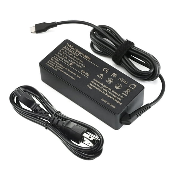 65W USB-C Laptop Charger for dell/hp/Lenovo/Asus/Acer/MacBook/Samsung Chrombook Charger Fast Charging Type C AC Adapter Power Cord Supply