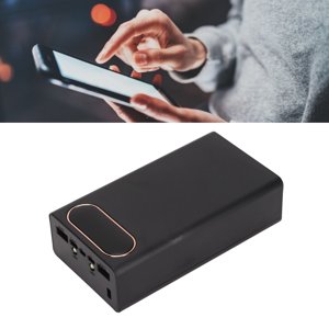 DIY Cas de banque d'énergie portable L12 Chargeur de batterie mobile 12 Batteries avec 2 LED Lumières LCD Affichage applicable pour IOS Téléphone portable