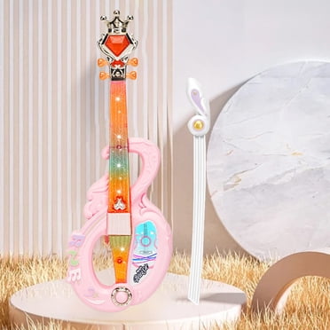 YIMWNYI Luminous Violin Light Music Instrument, Colorful LED Violin with Bow, Unique Musical Toy for Parties and Gifts, Enchanting Visual Experience for Performances and Practice