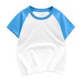 thumbnail image 1 of FAIWAD Unisexe Garçons Filles T-Shirts à Manches Courtes Tout-Petits Bébé Col Rond Été Coton à Blocs de Couleur, 1 of 3
