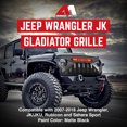 thumbnail image 2 of AMERICAN MODIFIED Grille Gladiateur avec Lumières Rouges pour 07-18 Jeep Wrangler JK, 2 of 7