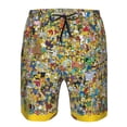thumbnail image 4 of Men's Simpsons Beach Shorts Hot Summer Swim Trunks Sports Running Bathing Suits with Mesh Lining, 4 of 6