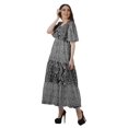 thumbnail image 2 of Moomaya Robe d'Été en Coton Slub Imprimée pour Femmes Grande Taille Robes pour Dames, 2 of 4