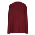 thumbnail image 4 of Mrat Ensembles de Chandails Femmes Chandail à Col Rond Tricot Sans Manches Hauts Chandail Léger Chandail Manches Longues Hauts Chandail Rouge G, 4 of 6