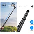 thumbnail image 2 of Graflsoa Trépied Perche à Selfie Compact 130 cm Extensible avec Support Magnétique pour Téléphone, Télécommande Bluetooth, Support à Vis 1/4 Pouces, Léger et Portable pour Téléphones Intelligents et Appareils Photo, 2 of 6