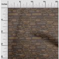 thumbnail image 2 of oneOone Velvet Tawny Brown Fabric Text Craft Projects Decor Fabric Printed By The Yard 58 Inch Wide, 2 of 5