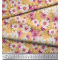 thumbnail image 3 of Soimoi Poly Georgette Fabric Cosmos Floral Printed Fabric 1 Yard 52 Inch Wide, 3 of 3