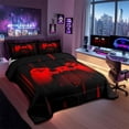 thumbnail image 1 of QUTETN Moderne Noir Bleu Joystick de Jeu Couettes et Duvets Grand Lit, 1 of 6
