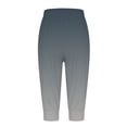 thumbnail image 4 of Capris For Women Casual Gradient Print Pants High Waist Bottom Drawstring Joggers Casual Pants Womens Pants Casual Womens Sports Pants Business Casual for Women Pants plus Size Elastic Waist Pants for, 4 of 4