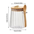 thumbnail image 3 of Glass Storage Jars with Lids and Spoons for Kitchen,Airtight Glass Jar Storage Container Wide Mouth Clear Candy Glass Canister Cute Decorative Jars for Coffee Beans,Tea Leaves,Grains,Dried Fruits, 3 of 8