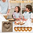 thumbnail image 1 of Oleegame 1PC Cookie Mold Cookie Molds Provences Rose Cookie Stamp Embossing Molds Craft Decorating Baking Tool, 1 of 3