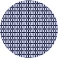 thumbnail image 1 of Ahgly Company Tapis d'Intérieur Lavables en Machine, Ronds, Bleu Nuit Transitionnel, 8' Ronds, 1 of 7