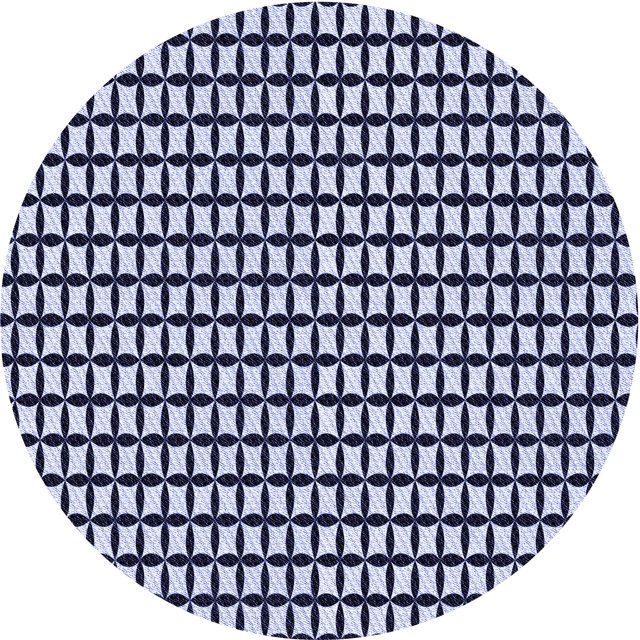 Ahgly Company Tapis d'Intérieur Lavables en Machine, Ronds, Bleu Nuit Transitionnel, 8' Ronds