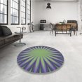 thumbnail image 4 of Ahgly Company Tapis Rectangulaire Lavable en Machine Intérieur Vert Transitionnel, 5 Pieds x 7 Pieds, 4 of 7