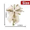 thumbnail image 2 of Christmas Tree Topper Bows, Red Christmas Bows Red and Gold Bows for Christmas Tree Decorations Velvet Ribbon Bows with Baubles for Wreath, Cabinet, Staircase, 1 PC, 2 of 5