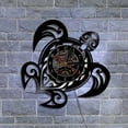 thumbnail image 1 of Fwttom Vinyl Record Wall Clock Turtle Vintage Wall Home Decor Styling Wall Clock, 1 of 6