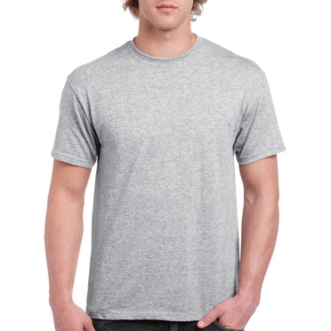 Gildan T-Shirt en Coton Épais pour Hommes, P, Gris Sport