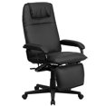 thumbnail image 1 of Scranton & Co Chaise de Bureau Inclinable en Cuir Dossier Haut Noir, 1 of 7